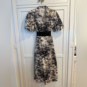 Tuckernuck Black and White Long Sleeve Dress